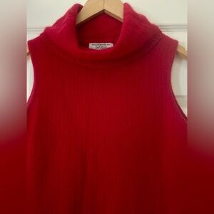 Lord & Taylor Vibrant Red Cowl Neck Sweater